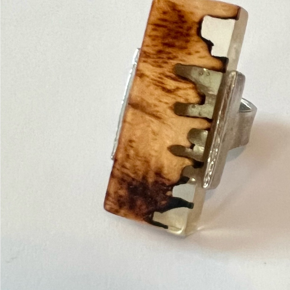 Statement silver ring by Anne-Marie Chagnon